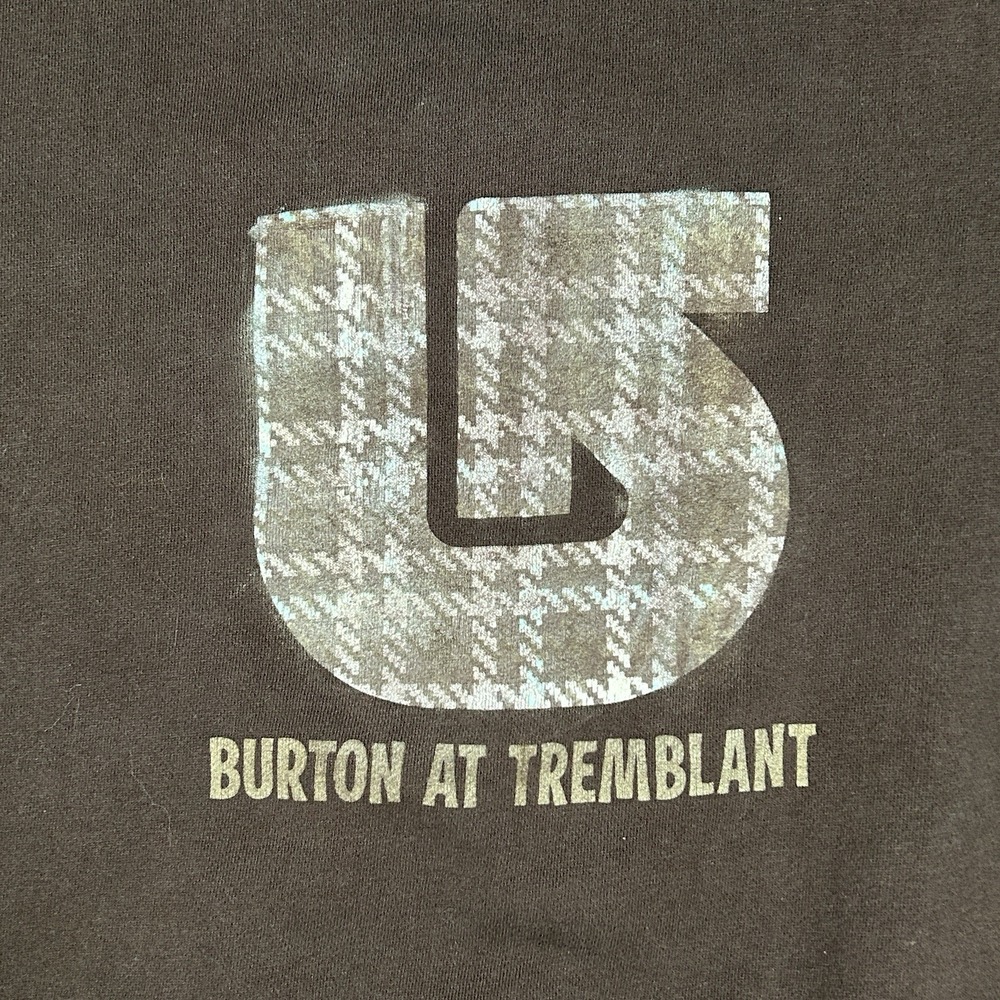 Vintage Burton Pullover Hoodie Men's Size Medium Brown Double Sided 2000s - Picture 11 of 12